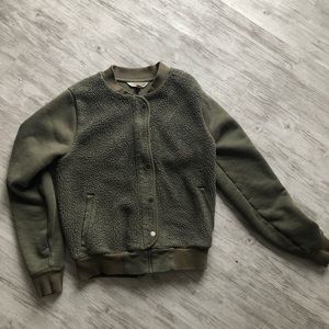 Toad & co. Sherpa bomber jacket.